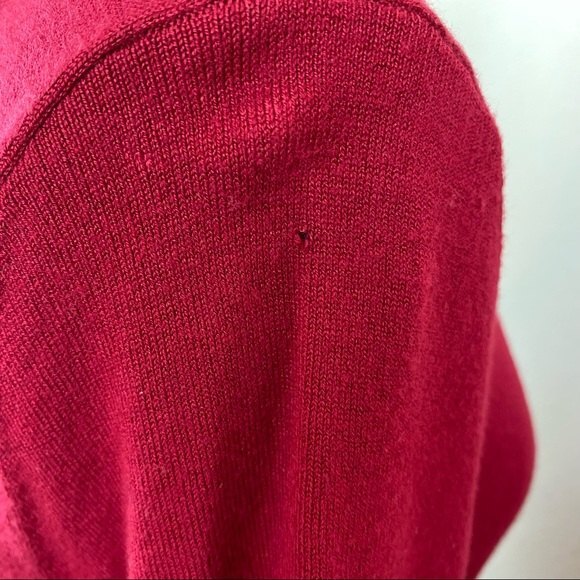 Express Red Open Back High Neck Sweater - Picture 6 of 10